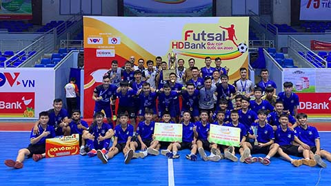 Thắng nghẹt thở S.Khánh Hòa, Thái Sơn Nam vô địch futsal HDbank Cúp QG 2020